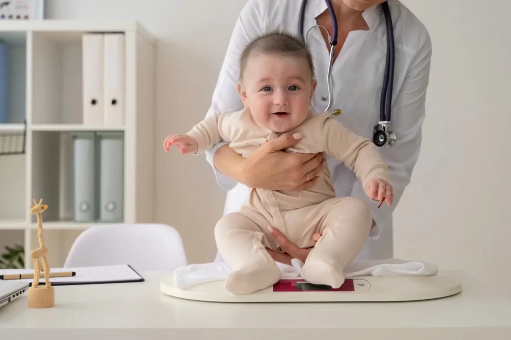 Prima vizită a bebelușului la medicul pediatru